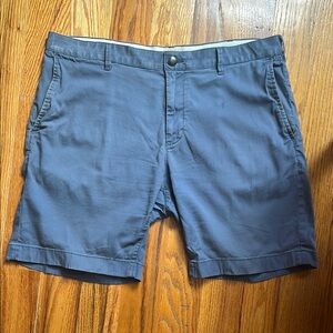 Faherty Blue Flat Front Shorts with Timeless Style